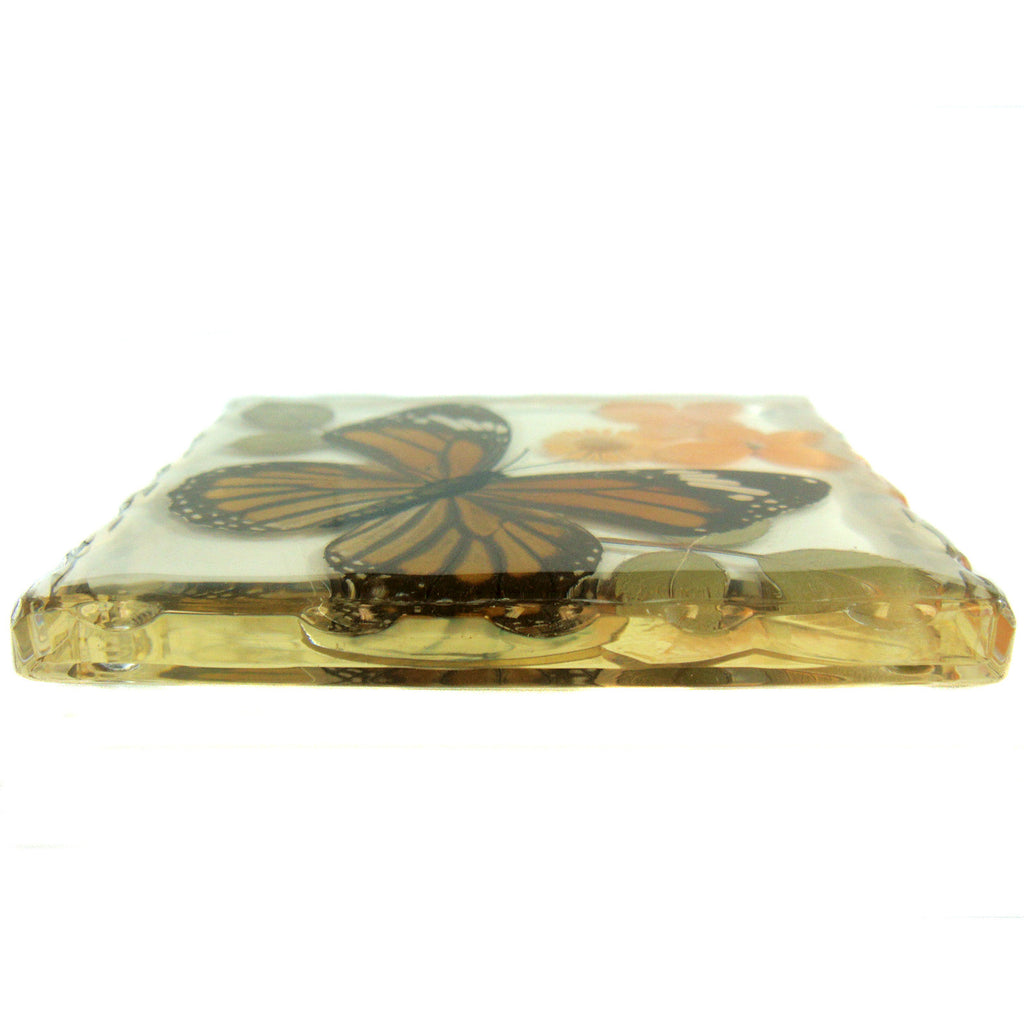 CT5022<br/>Common Tiger Butterfly, Flowers & Leaves Coaster