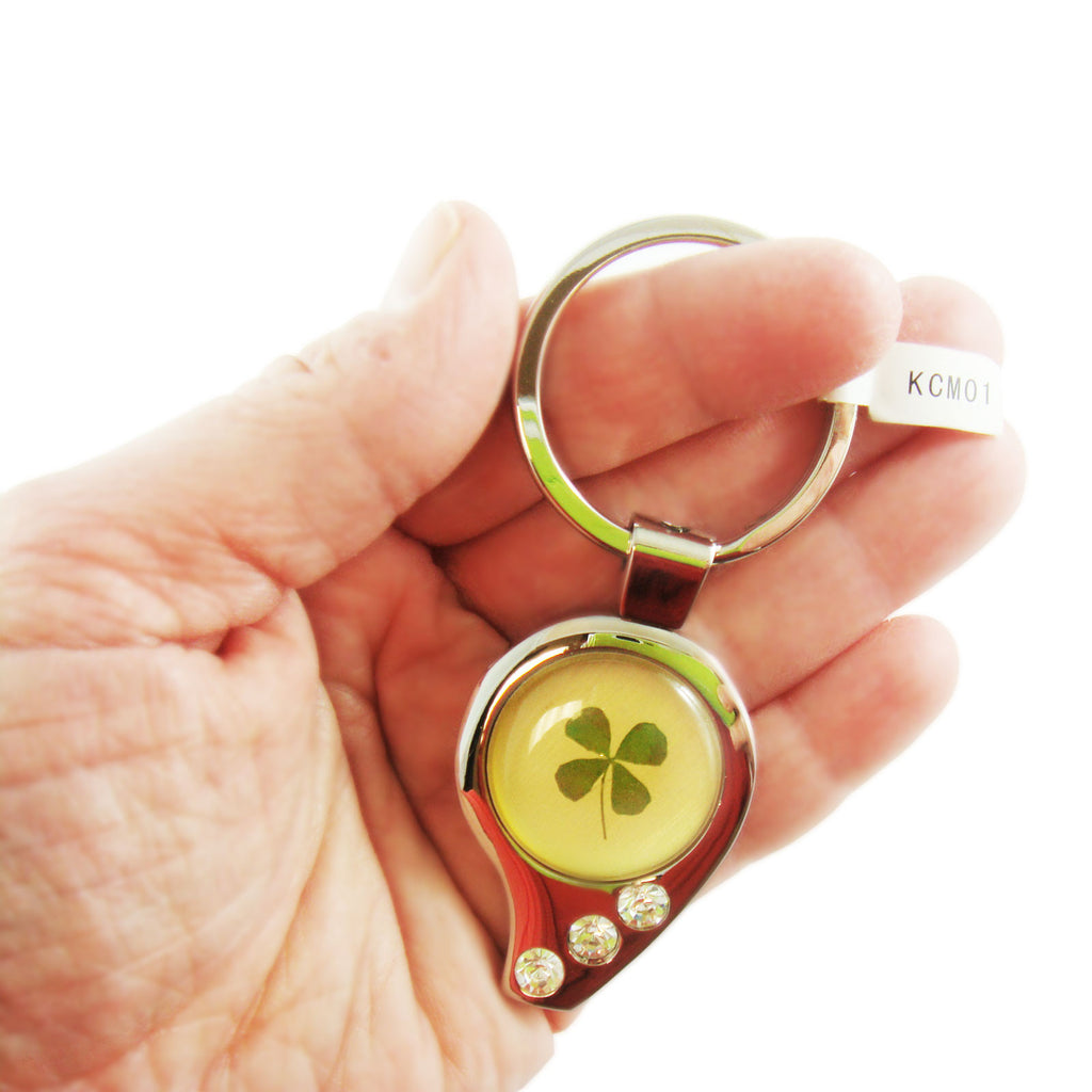 Real Lucky Clover Keychain Whistle Shaped (KCM01)