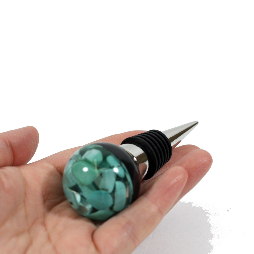 WS1414<br/>Turquoise Wine Stopper