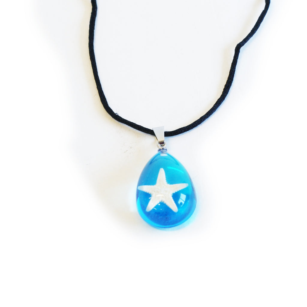 OPW101<br/>Starfish Necklace Tear Drop