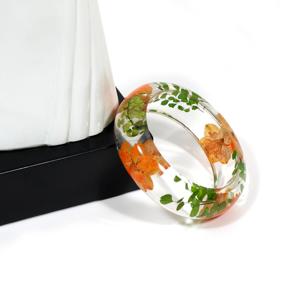 BG2532<br/> REAL ORANGE LARKSPUR BANGLE