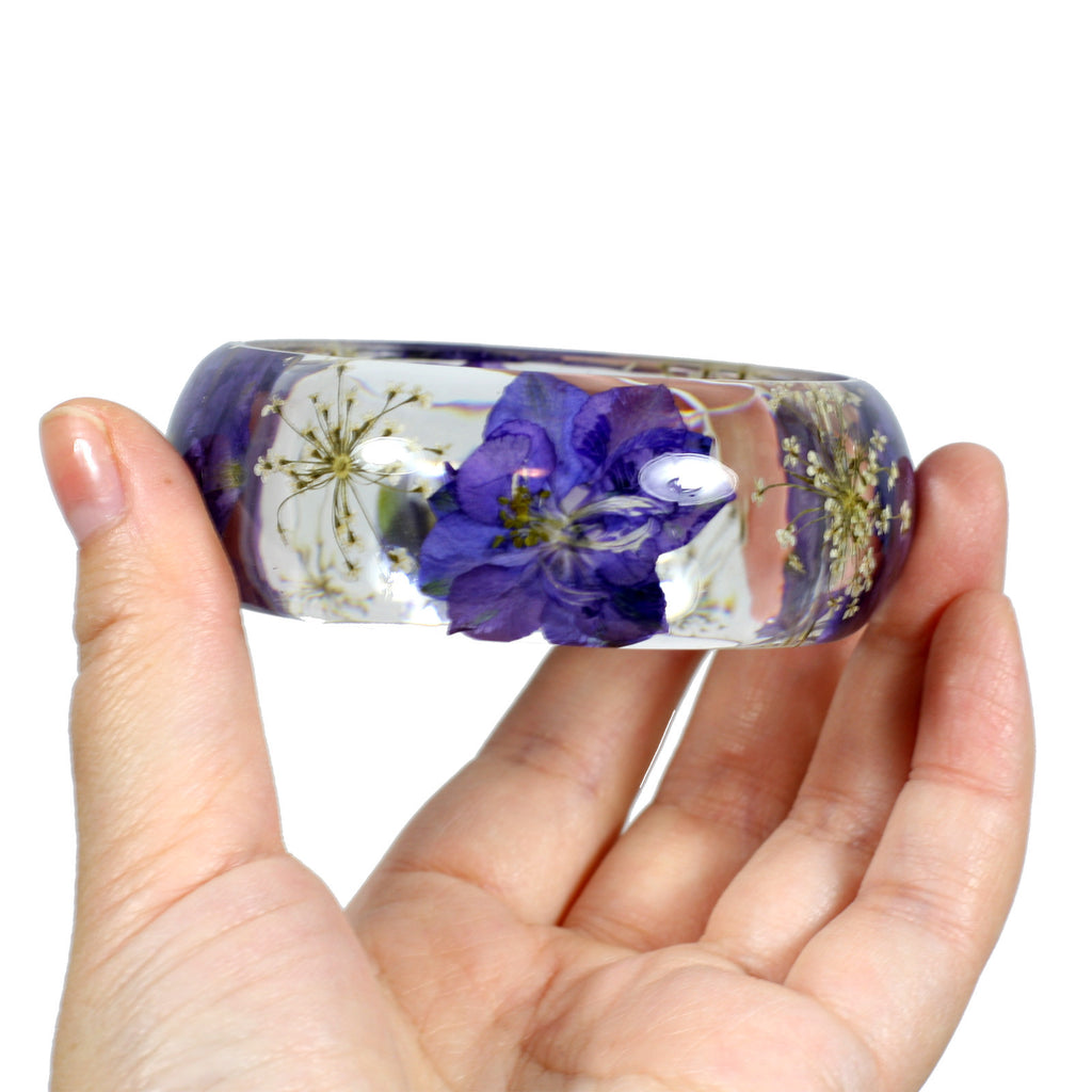 BG2531<br/>REAL PURPLE LARKSPUR BANGLE