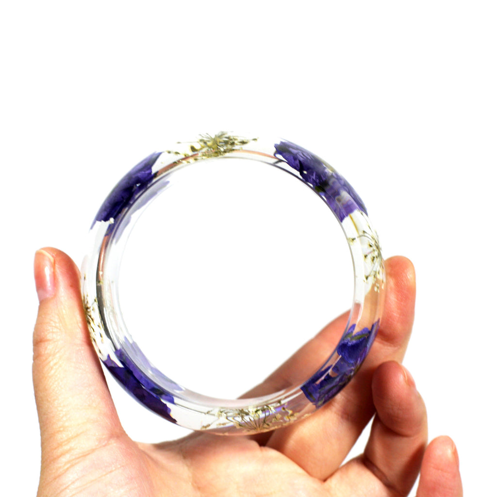 BG2531<br/>REAL PURPLE LARKSPUR BANGLE