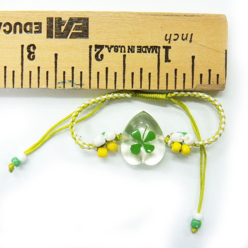 Real Lucky Clover Bracelet Heart Shape (312H01)