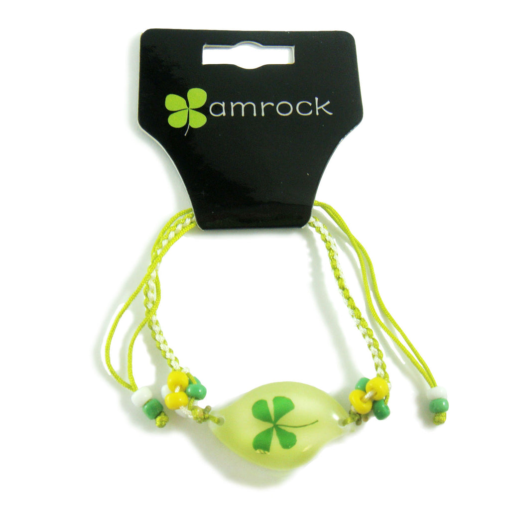 Real Lucky Clover Bracelet Swoosh Shaped (312H10)