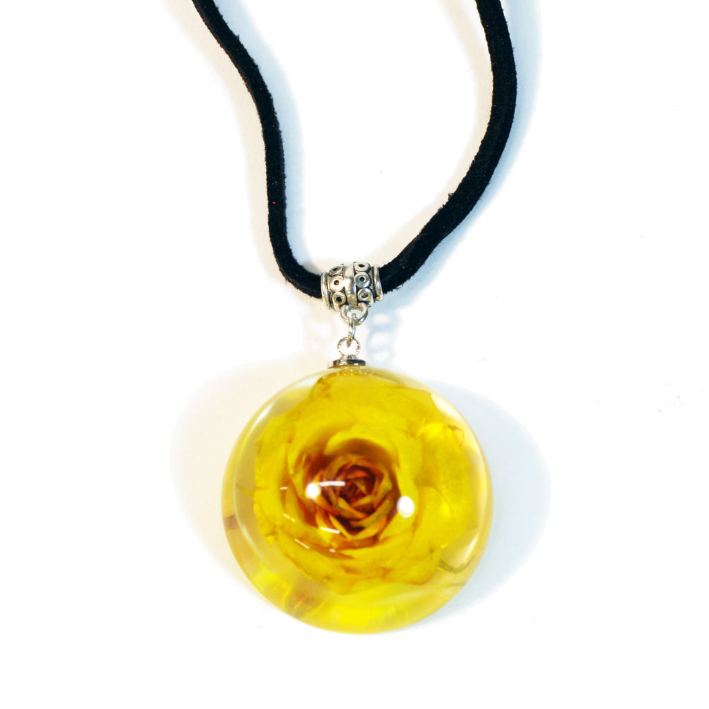 FPR303<br/>Flower Dome Necklace Rose