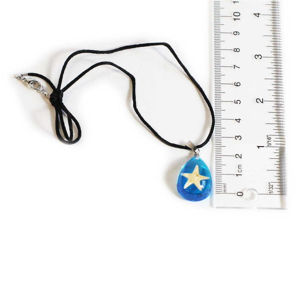 OPW101<br/>Starfish Necklace Tear Drop