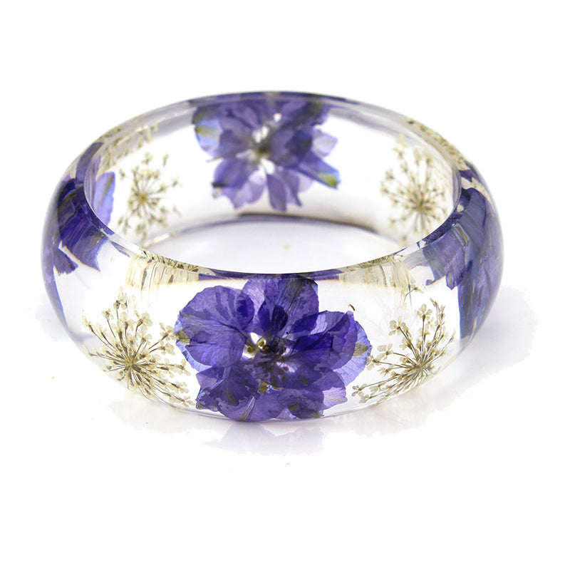 BG2531<br/>REAL PURPLE LARKSPUR BANGLE