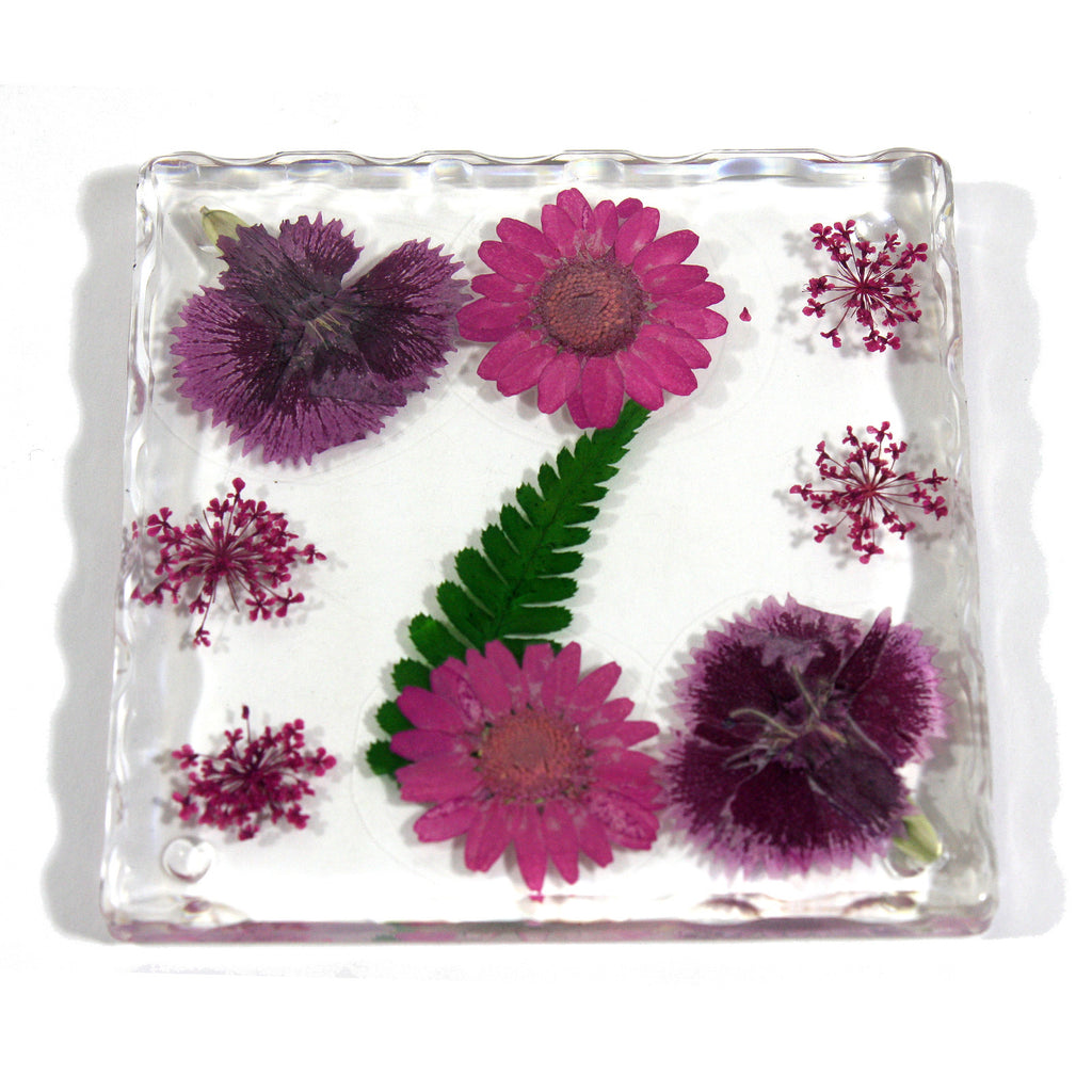 CT5032<br/>Burgundy Flower Coaster