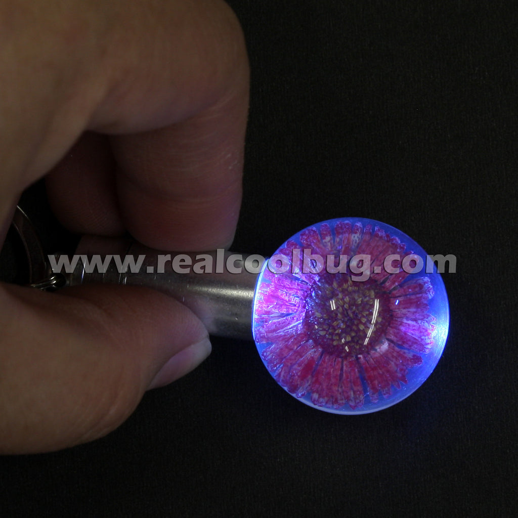 FLK111<br/>LED Key Chain - Red Daisy