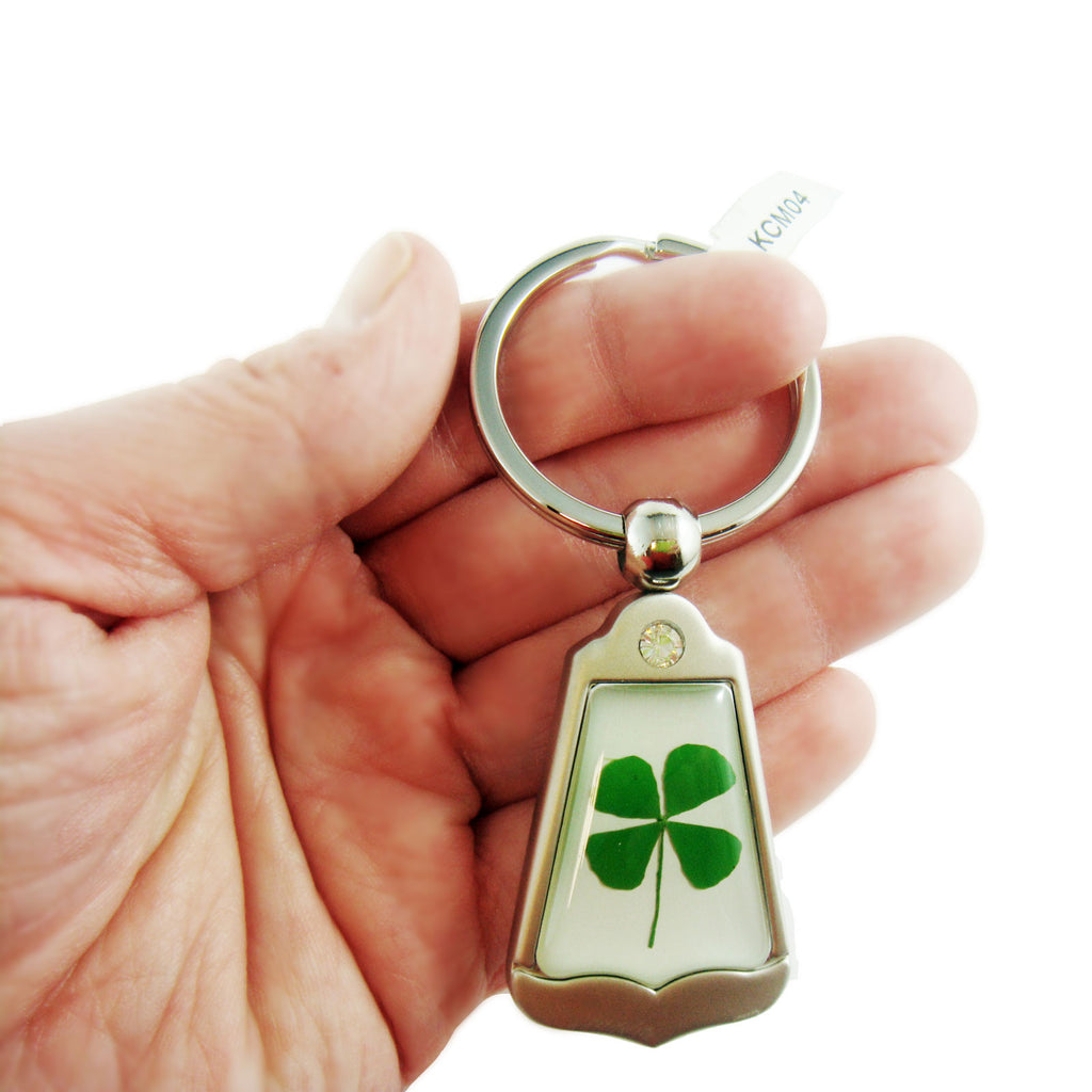 Real Lucky Clover Keychain Obtuse Shaped (KCM04)