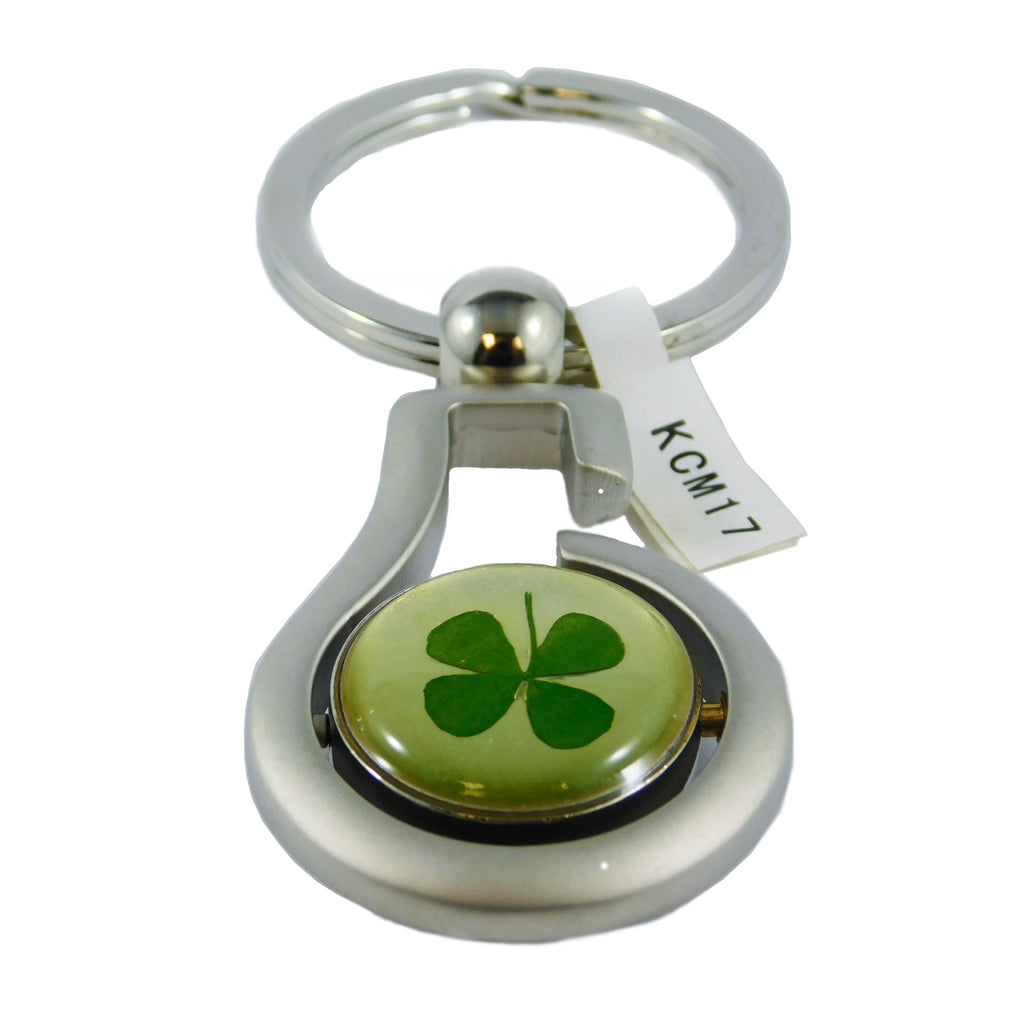 Real Lucky Clover Keychain Round (KCM17)