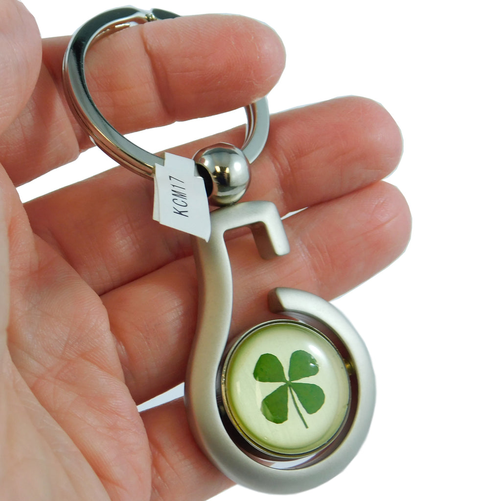 Real Lucky Clover Keychain Round (KCM17)