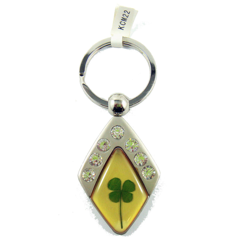 Real Lucky Clover Keychain Triangle Shaped (KCM22)