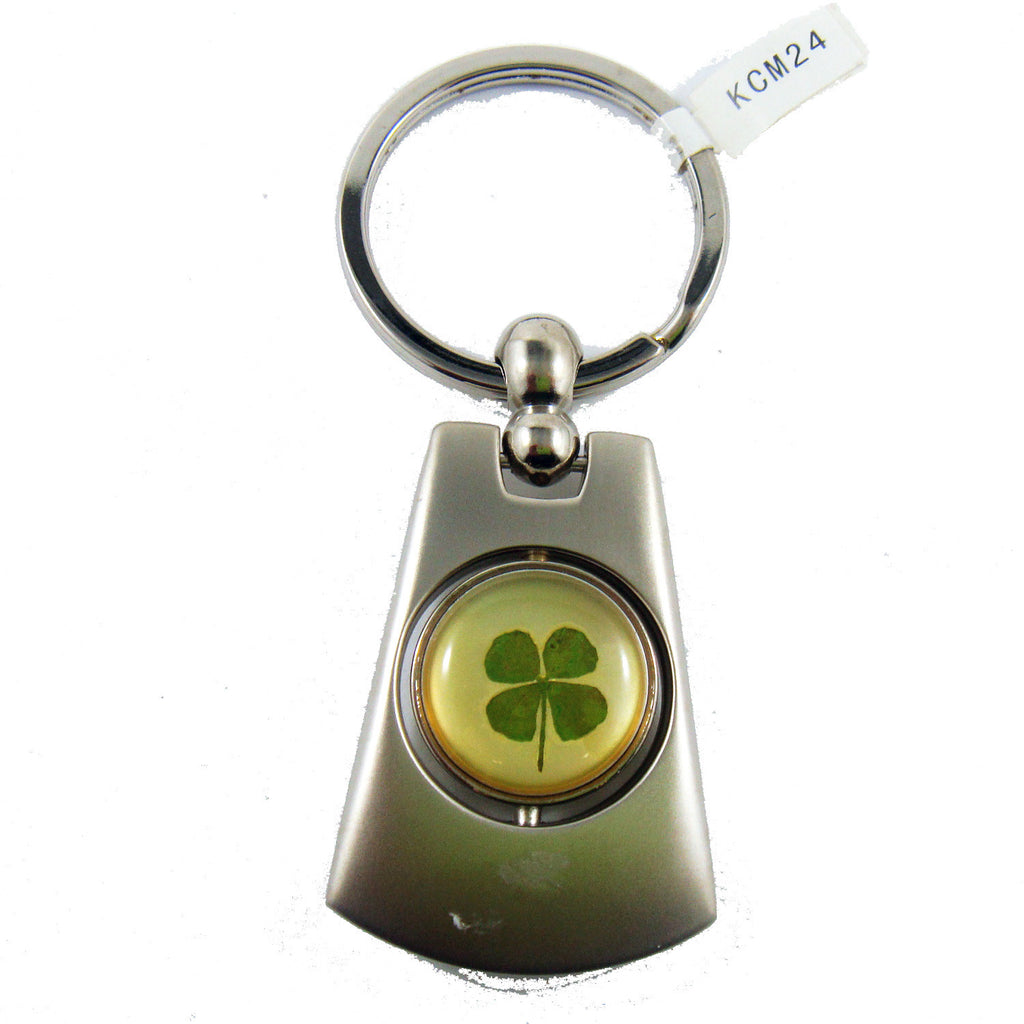 Real Lucky Clover Keychain Abstract Shaped (KCM24)