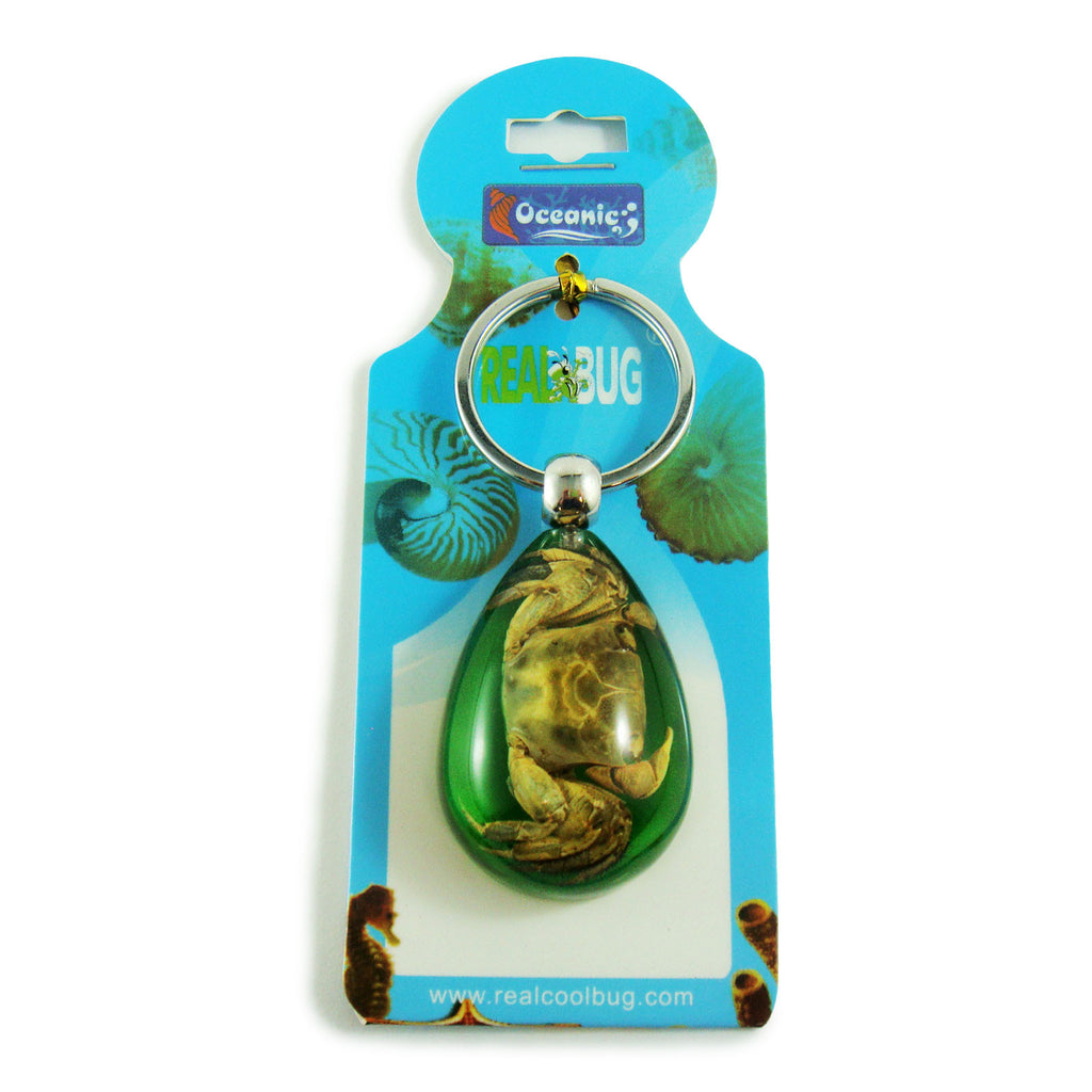 Crab Keychain Blue, Tear Drop (OK503)