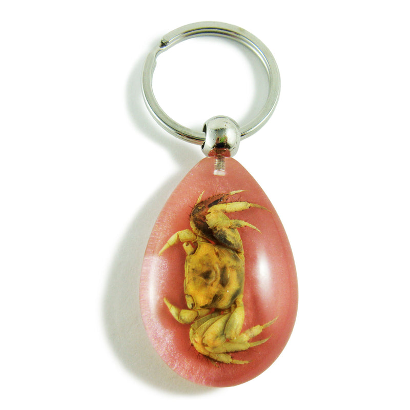 Crab Key Chain Pink Tear Drop (OK504)