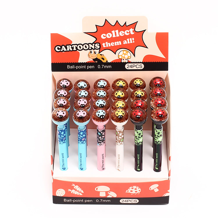 P405BP<br/>24 pc Lady Bug Pen with Display