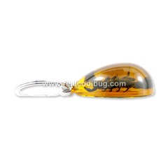 SK091<br />Scorpion Key Chain Amber
