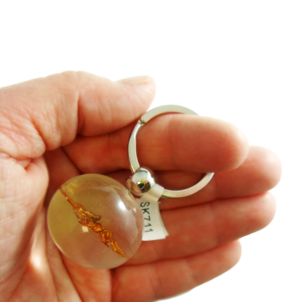 Real Spider Key Chain Round Ball (SK711)