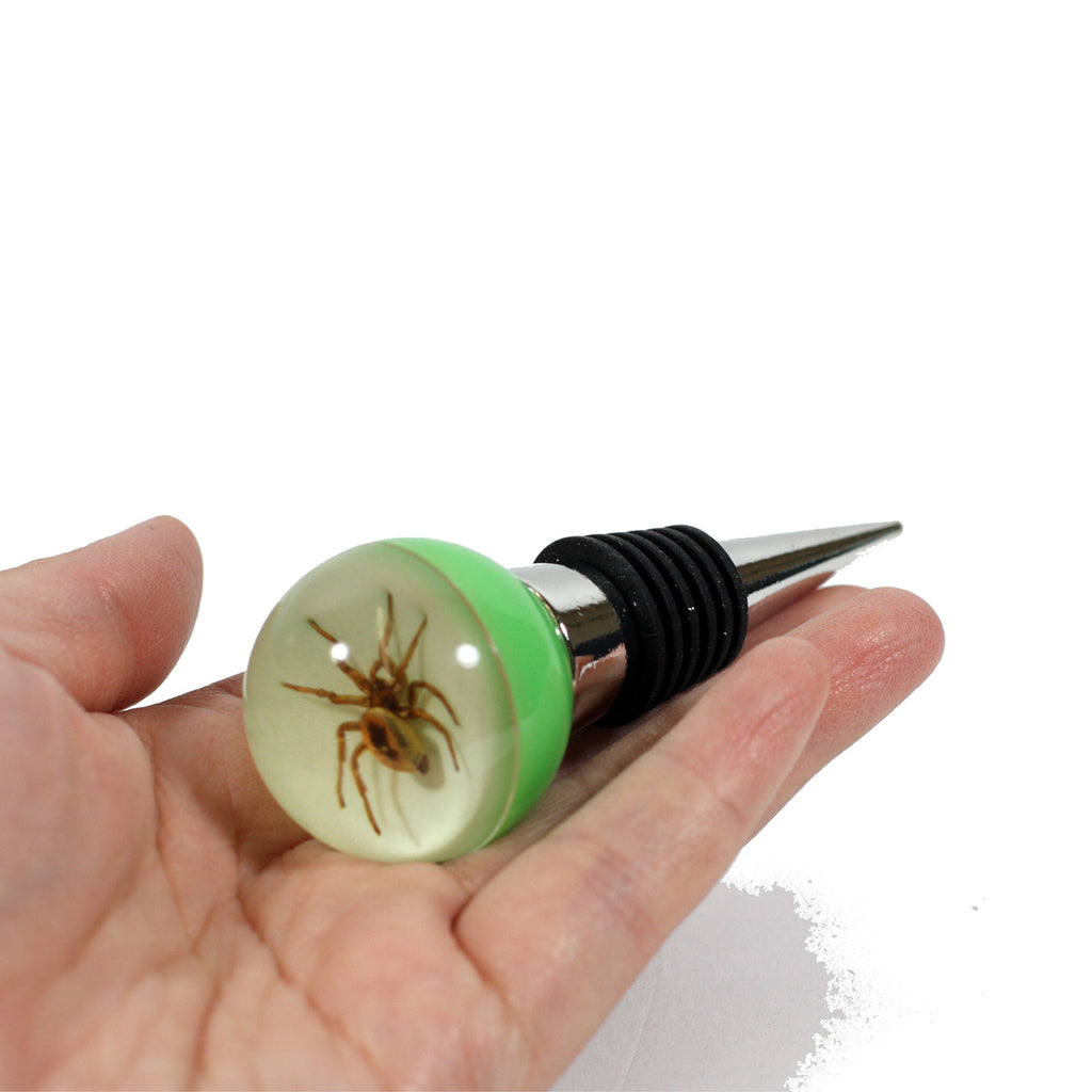 WS1406<br/>Spider Wine Stopper (glow in the dark)