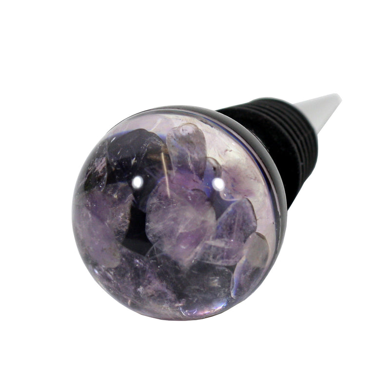 WS1413<br/>Amethyst Minerals Wine Stopper