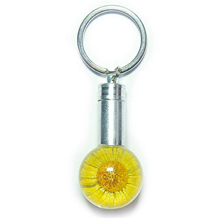 FLK112<br/>LED Key Chain - Yellow Daisy