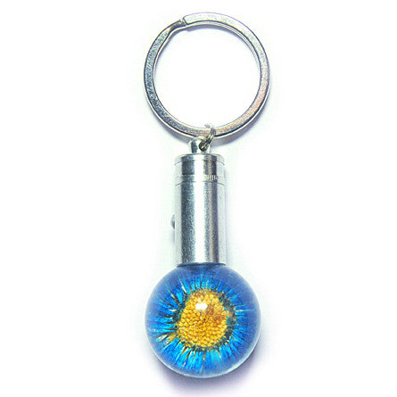 FLK114<br/>LED Key Chain - Blue Daisy