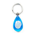 Spotted Moon Shell Keychain, Blue, Tear Drop (OK201)