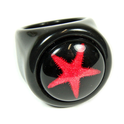 OR014<br/>Red Starfish Ring