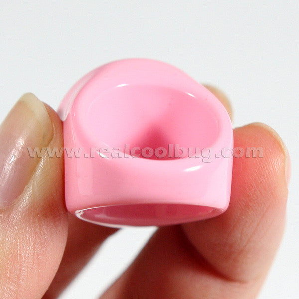 R0021<br/>Black Scorpion Ring Pink